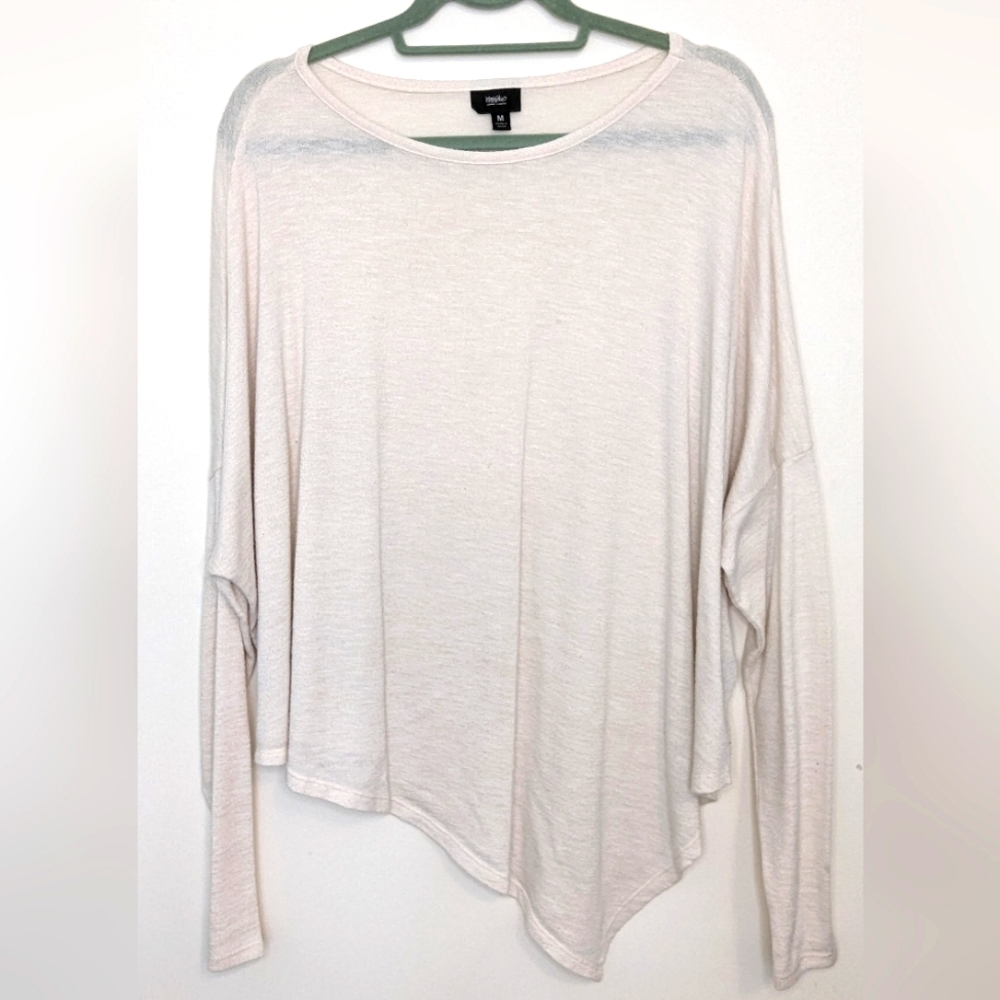 White asymmetrical shirt